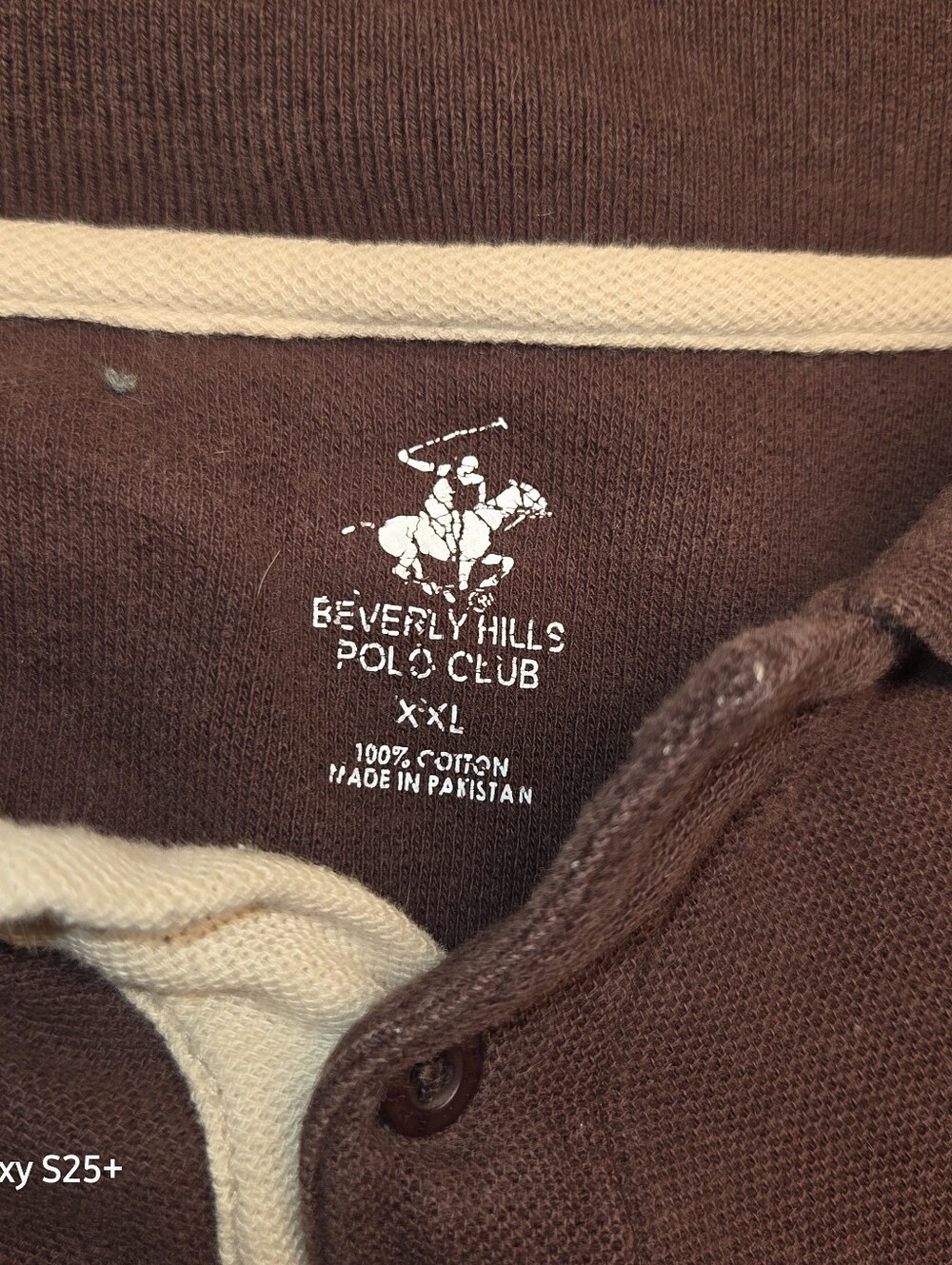 Beverly Hills Polo Club Polo Shirt XXL Big Logo Number 3 Cotton Short Sleeve - Picture 3 of 6